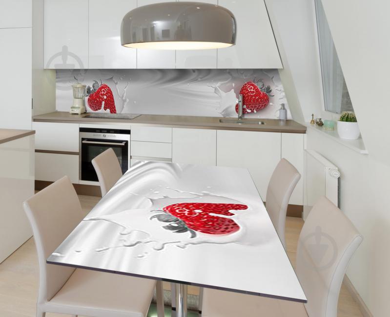 Наклейка 3Д виниловая на стол Zatarga «Молочная клубника» 650х1200 мм (Z184085/1st) Наклейка 3Д виниловая на стол Zatarga «Молочная клубника» 650х1200 мм (Z184085/1st)