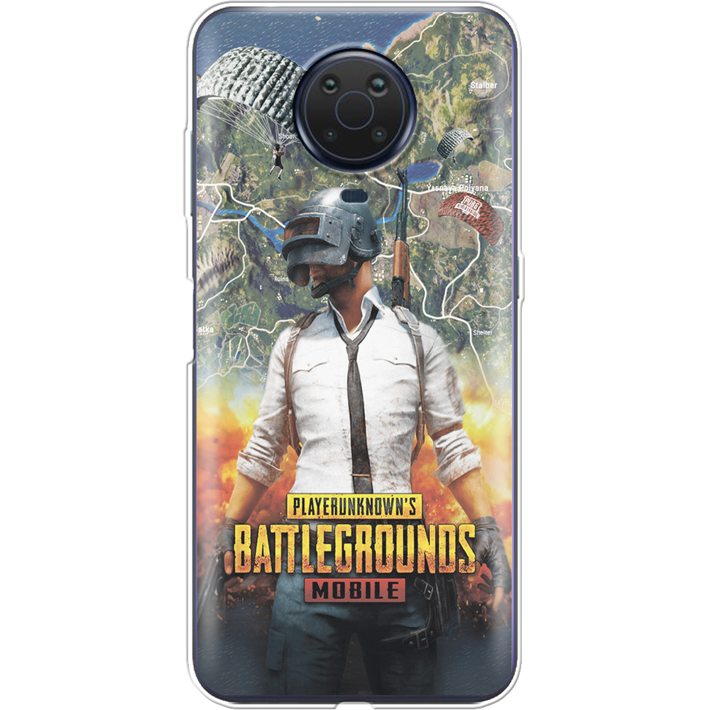 Чехол BoxFace Nokia G10 PUBG Mobile Прозрачный силикон (42626-up2309-42373)