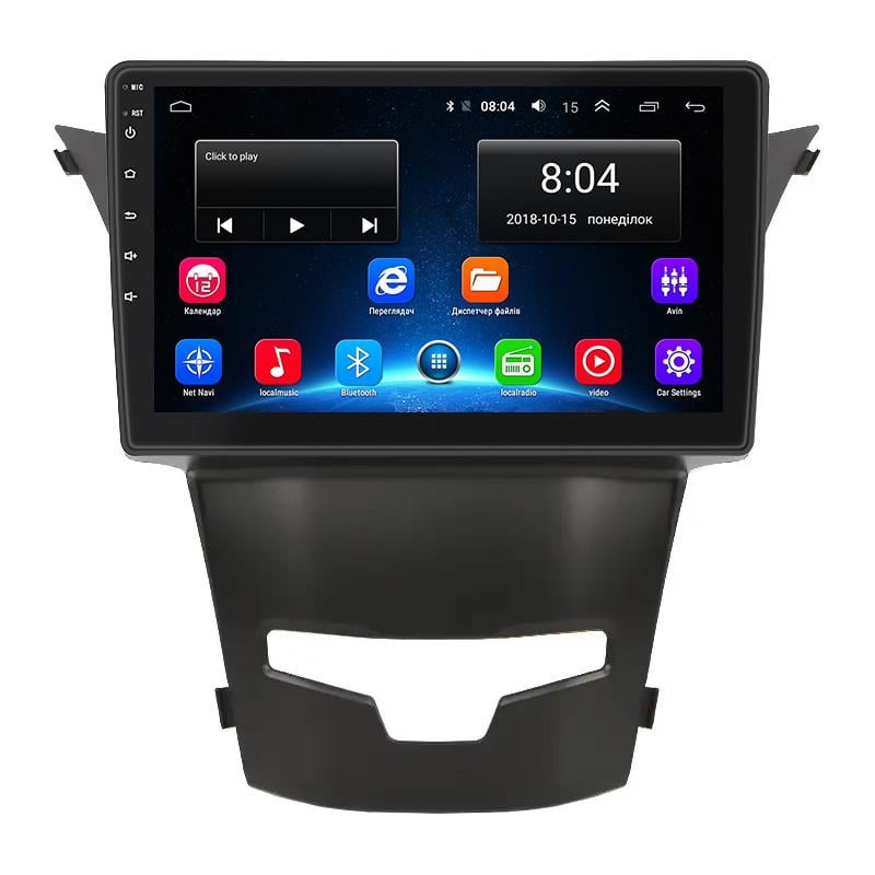 Магнитола штатная Lesko 9" для SsangYong Korando III Restyiling 2013-2017 2/32Gb Wi-Fi GPS Base