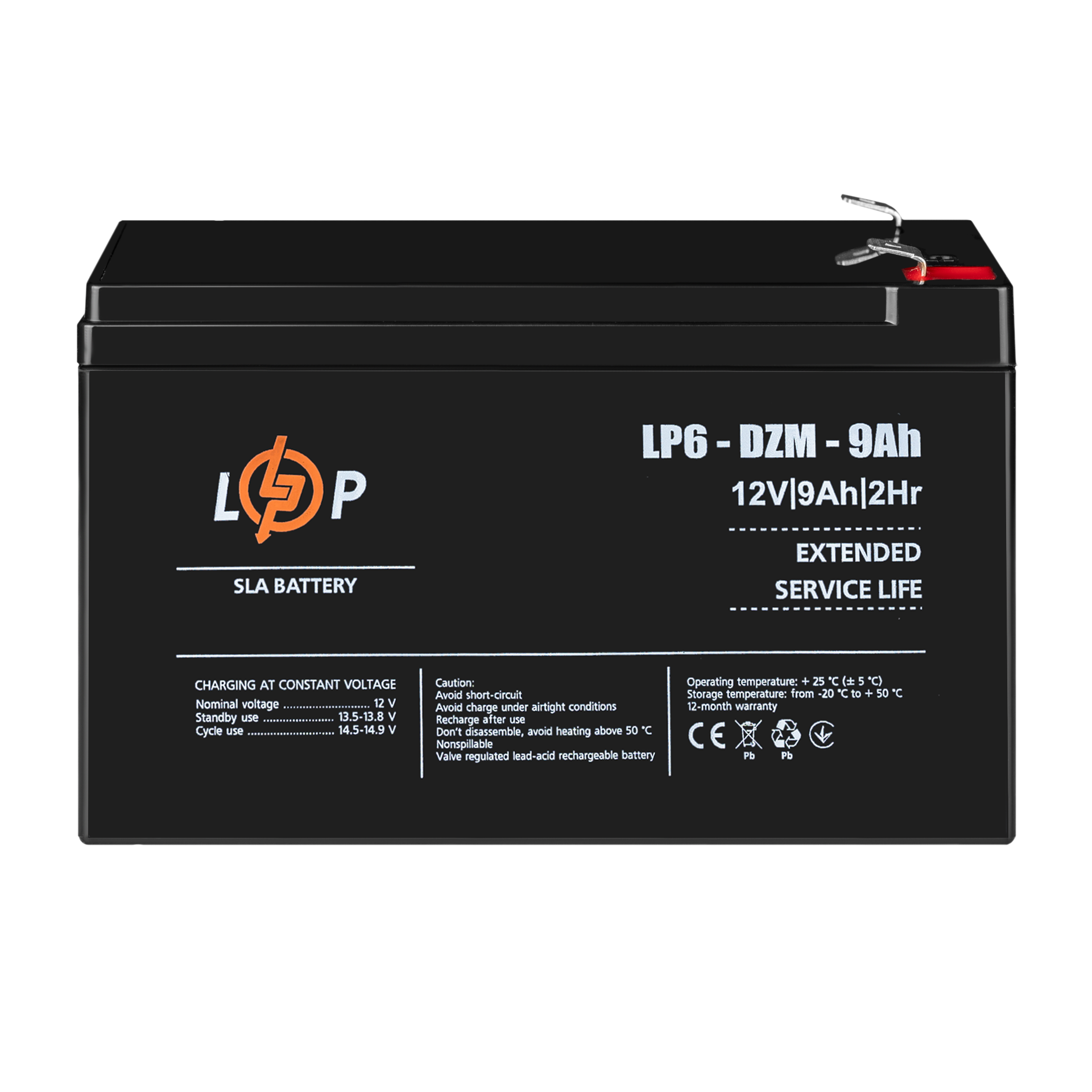 Акумулятор тяговий свинцево-кислотний AGM LogicPower LP 6-DZM-9 Ah (26454440) - фото 2 Акумулятор тяговий свинцево-кислотний AGM LogicPower LP 6-DZM-9 Ah (26454440) - фото 2