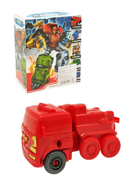 Трансформер Bambi HD44 Tobot mini Vulcan 10 см Красный (261799) - фото 3 Трансформер Bambi HD44 Tobot mini Vulcan 10 см Красный (261799) - фото 3