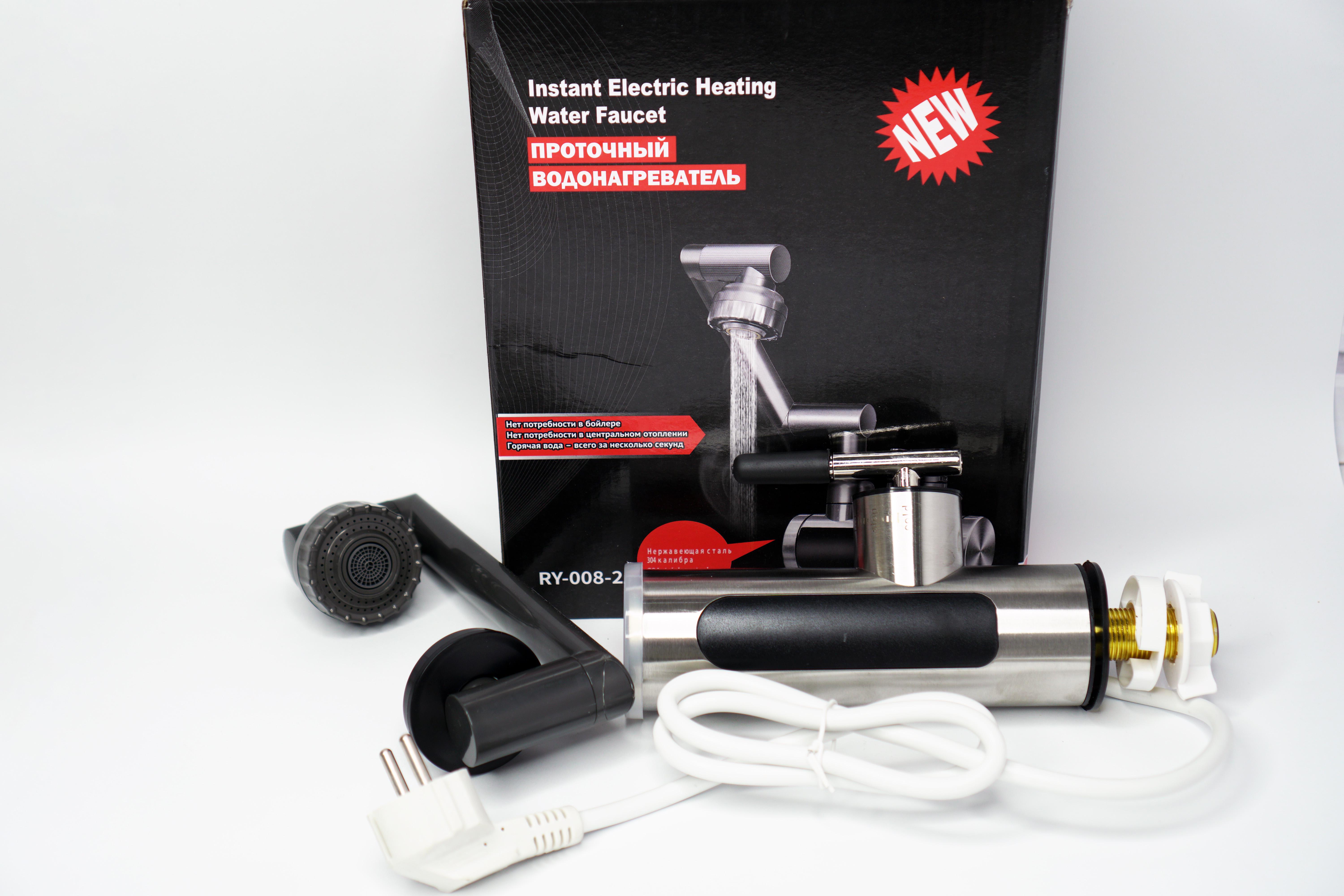Водонагрівач електричний проточний RY-016 Хром - фото 4 Водонагрівач електричний проточний RY-016 Хром - фото 4