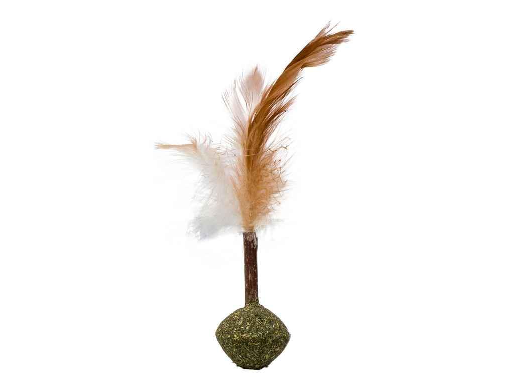 Іграшка для котів Eastland Конус із пір'ям з котячою м'ятою та мататабі 3x3,3 см (550-886Т) Іграшка для котів Eastland Конус із пір'ям з котячою м'ятою та мататабі 3x3,3 см (550-886Т)