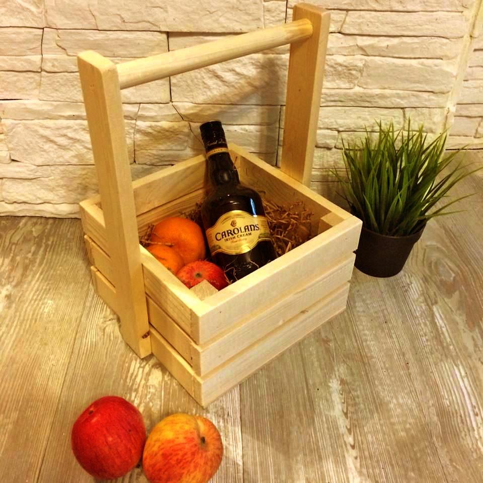 Корзина для пикника из дерева Лерма Ваниль (КПН-000302)