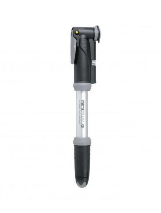 Насос велосипедный Topeak Mini Dual G DualAction с манометром 120 psi/8bar алюминий 158 г (TMMB-2G)