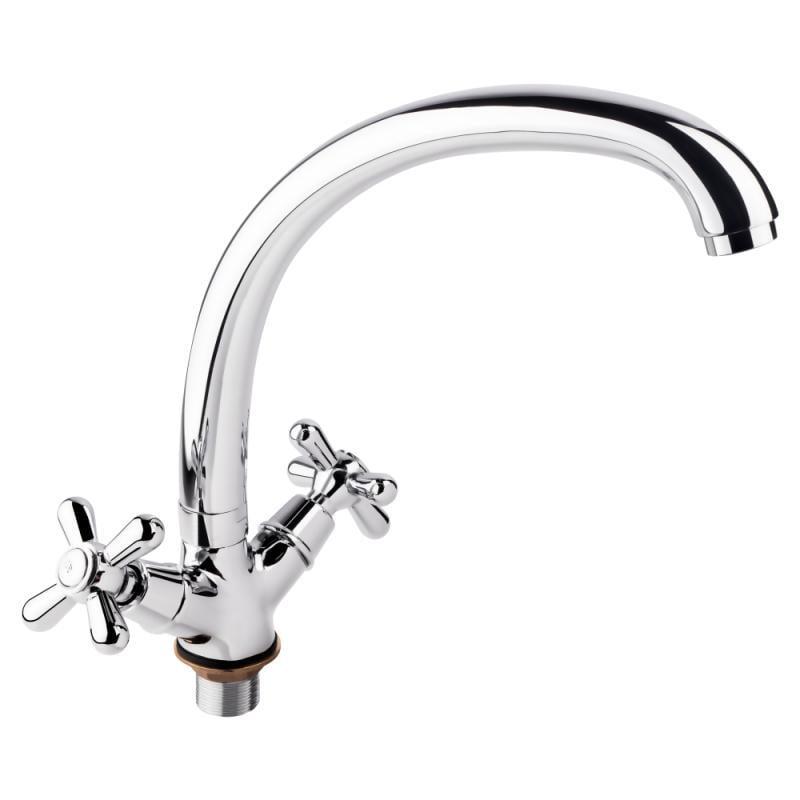 Кран на кухню Lidz хромований Сріблястий (LIDZCRM15272F3)