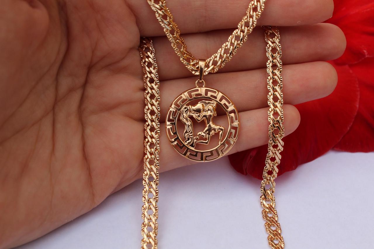 Кулон зодиак Xuping Jewelry Водолей 2,5 см Золотистый