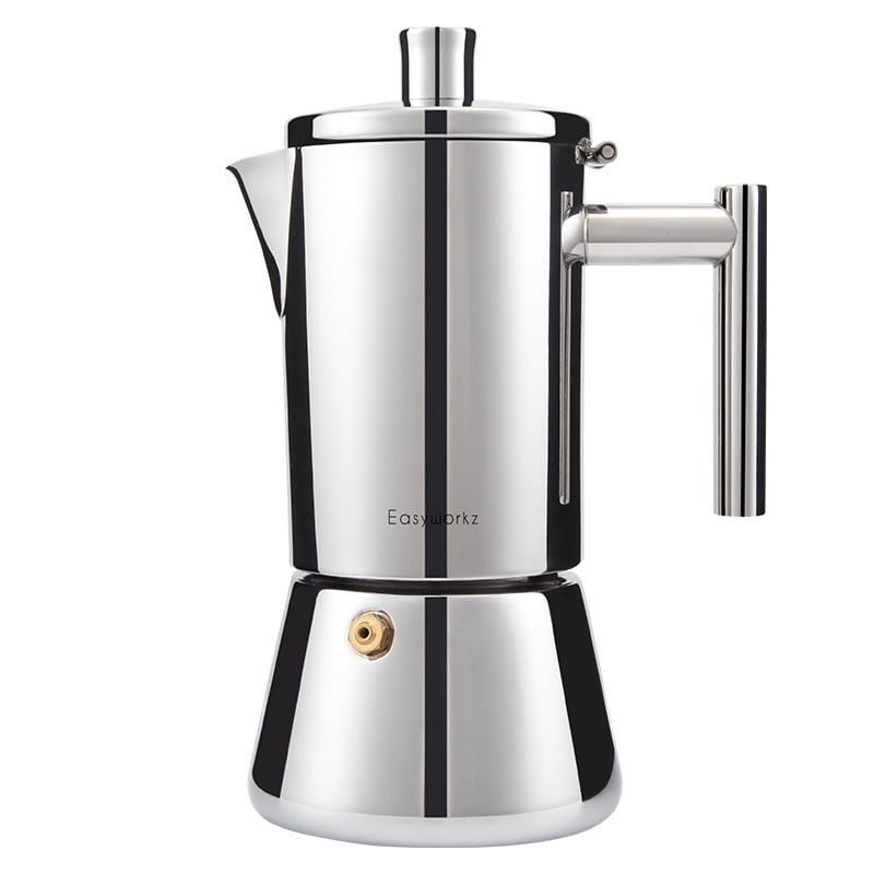 Гейзерная кофеварка Easyworkz diego moka pot из нержавеющей стали на 6 чашек (М10850302) Гейзерная кофеварка Easyworkz diego moka pot из нержавеющей стали на 6 чашек (М10850302)