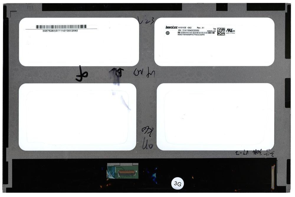 Матрица для планшета 10,1" Slim 40 pin снизу слева 1280x800 LED без крепления глянцевая CMO-Innolux N101ICE-G62 rev. A1