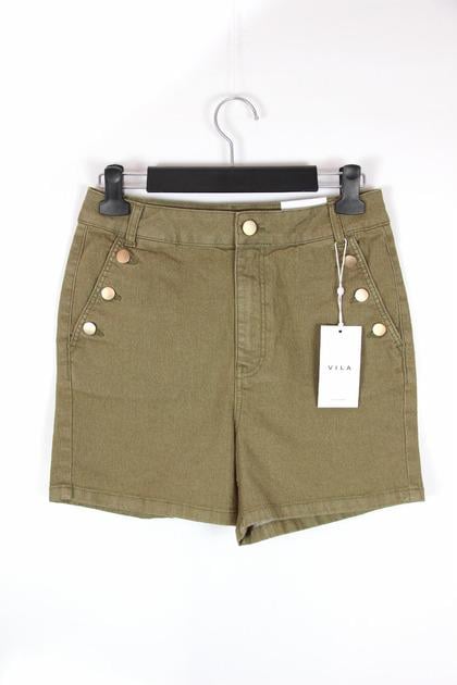 Шорты VILA р. 38 Хаки (14105579п)