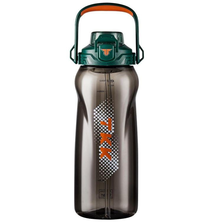Бутылка тритановая с практичным ремешком для спорта 2 л Зеленый (2641663284)