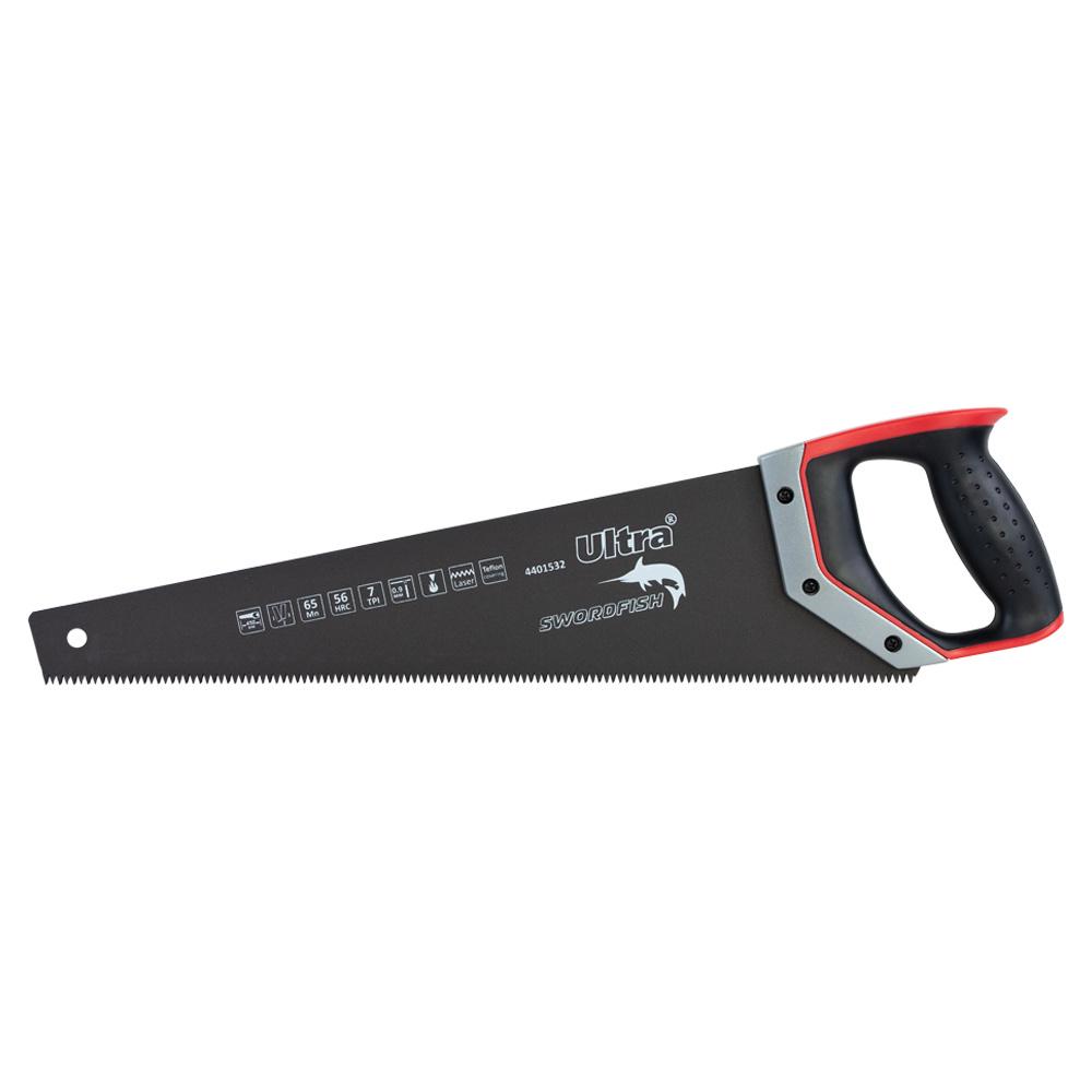 Ножовка по дереву Ultra Swordfish 450 мм 7 TPI с тефлоновым покрытием + чехол (4401532)