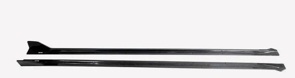 Пороги боковые DDCarbon 2021-2024 для Zeekr 001 2021- натуральный карбон (153469)