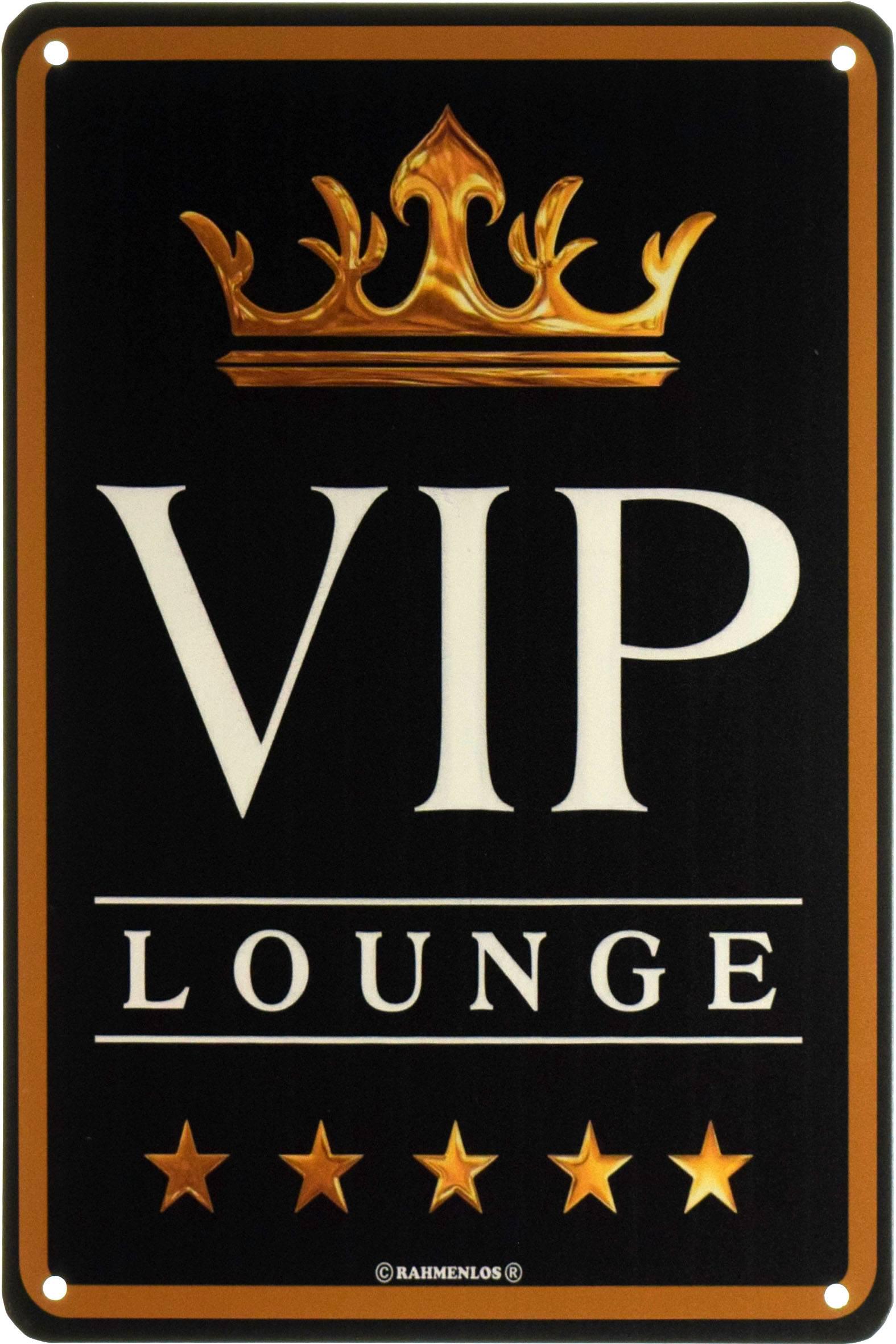 Табличка металлическая VIP Lounge 5 Звезд 20x30 см