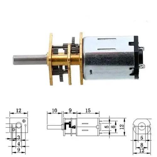 Мотор-редуктор постійного струму 12GAN20 12В 60 об/хв мікромотор з металевим редуктором (2248-74caf) - фото 2 Мотор-редуктор постійного струму 12GAN20 12В 60 об/хв мікромотор з металевим редуктором (2248-74caf) - фото 2
