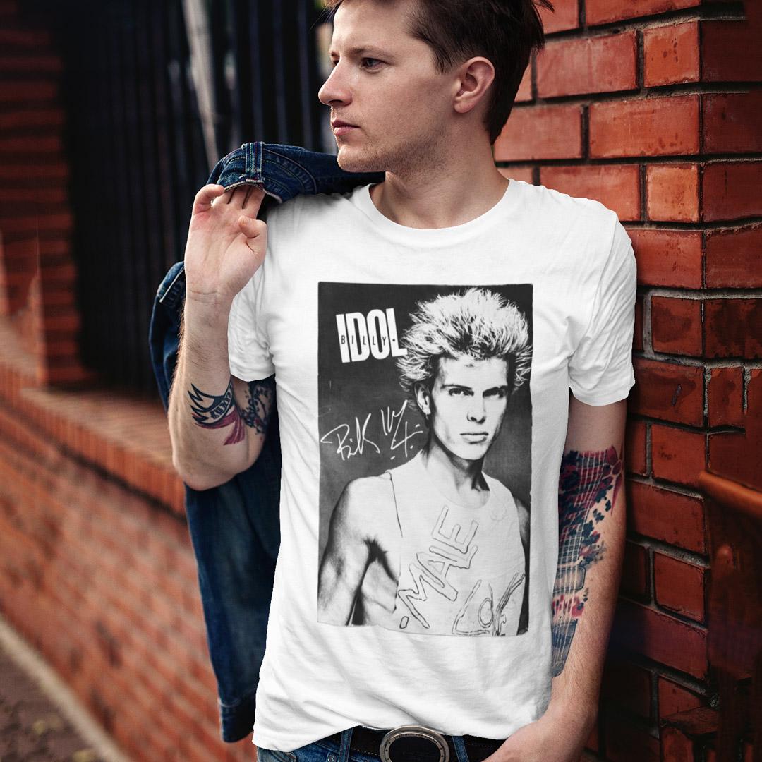 Футболка унісекс Billy Idol Poster 4XL Білий (00000006410)