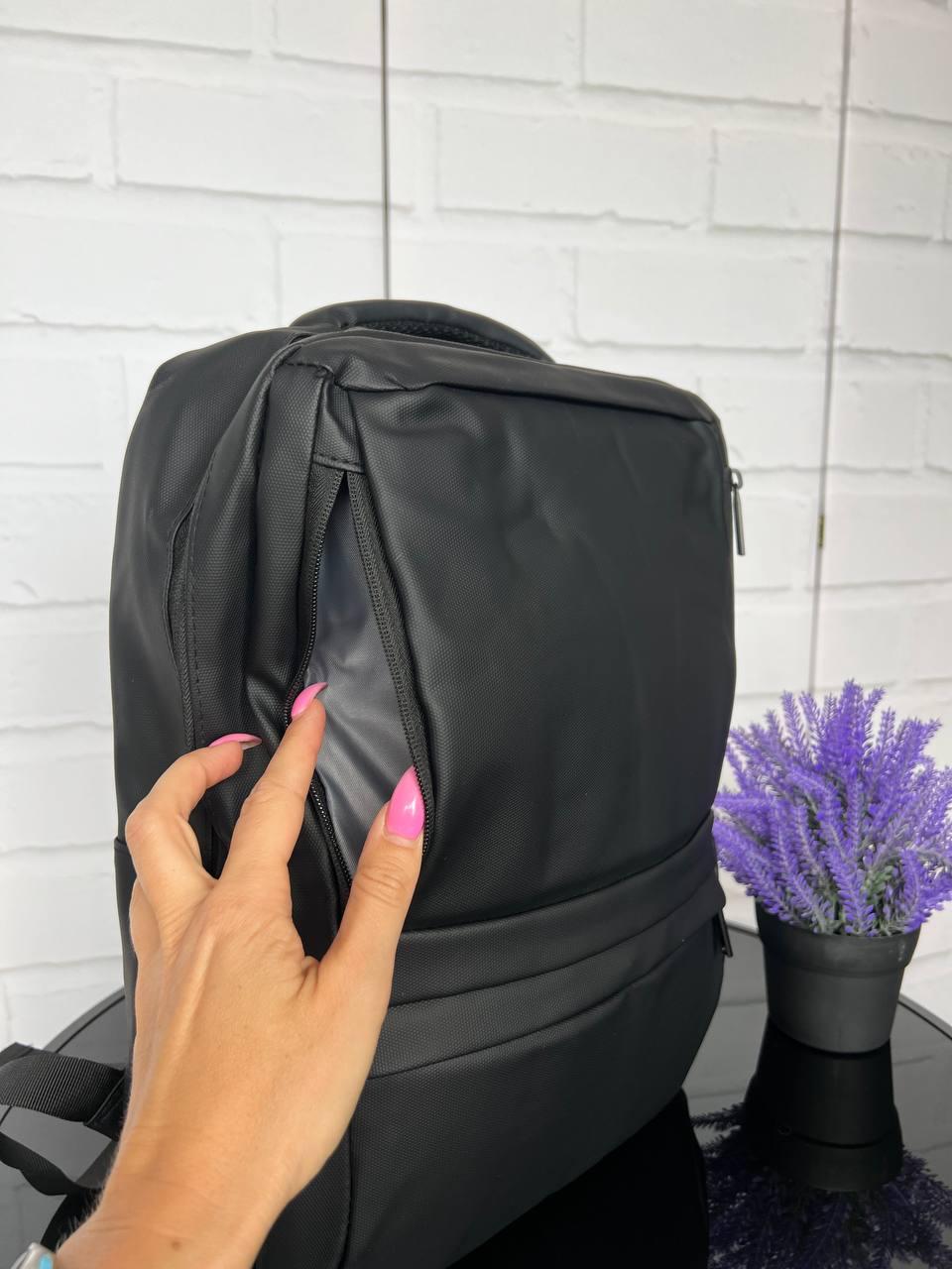 Рюкзак большой городской качественный каждый день 31х42х12 см Черный - фото 3 Рюкзак большой городской качественный каждый день 31х42х12 см Черный - фото 3