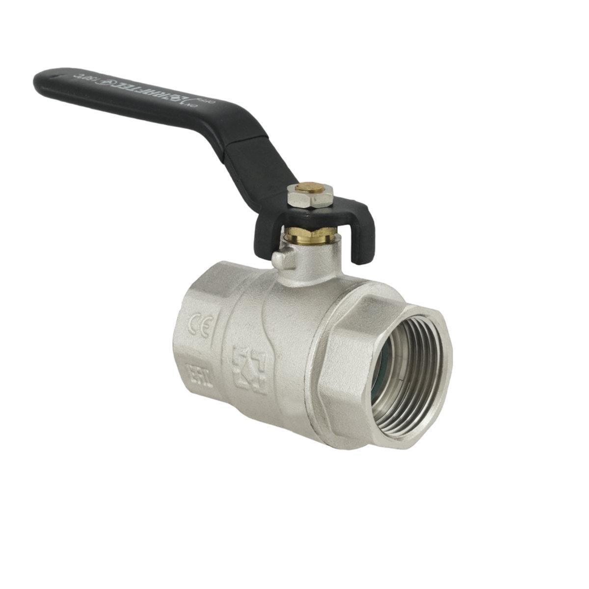 Кран шаровой Raftec PN40 ВВ 1" ручка Black (SW-51390)