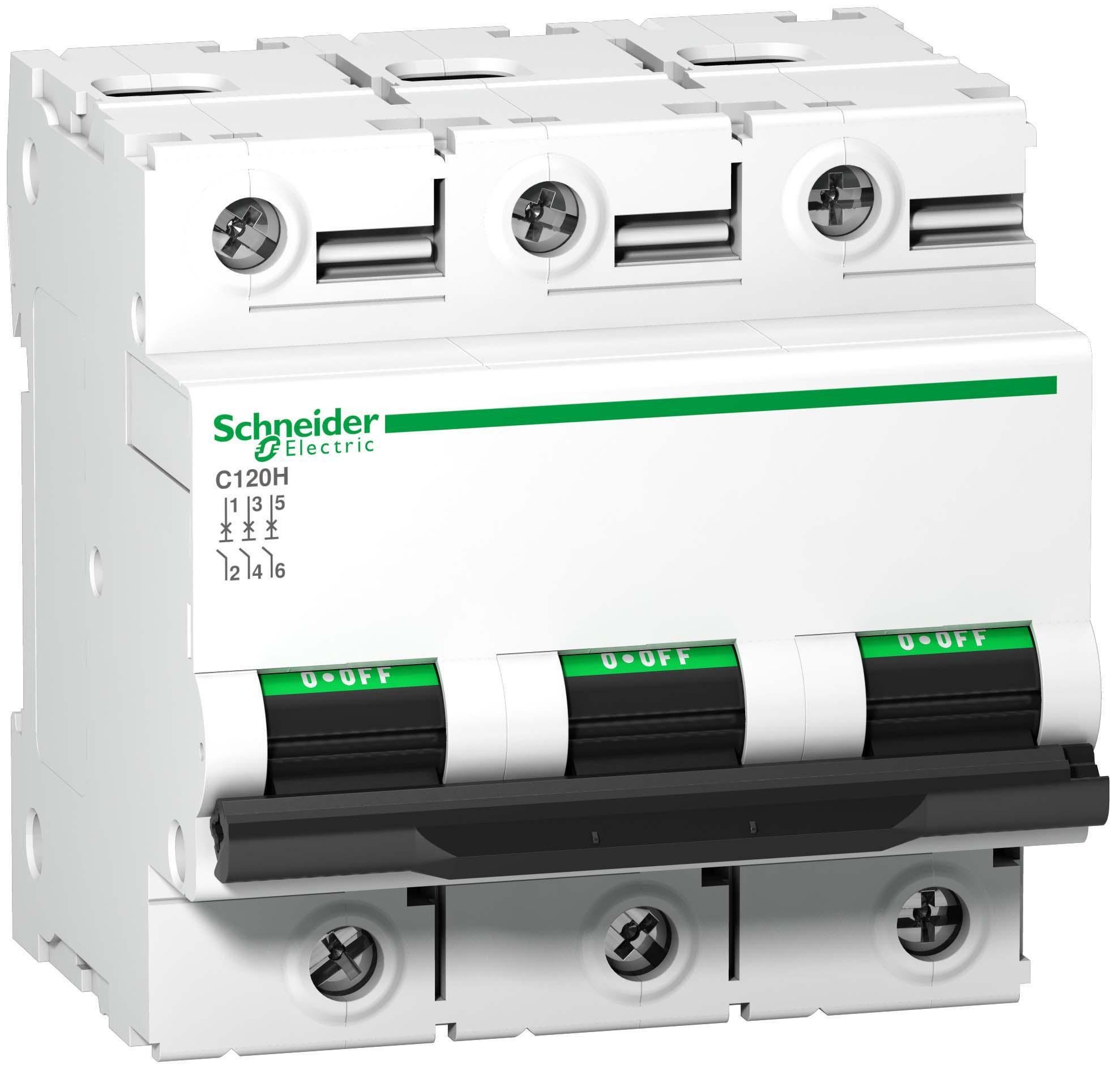 Автоматичний вимикач Schneider Electric Acti9 C120Н 3P 100A 15кА C (A9N18469)