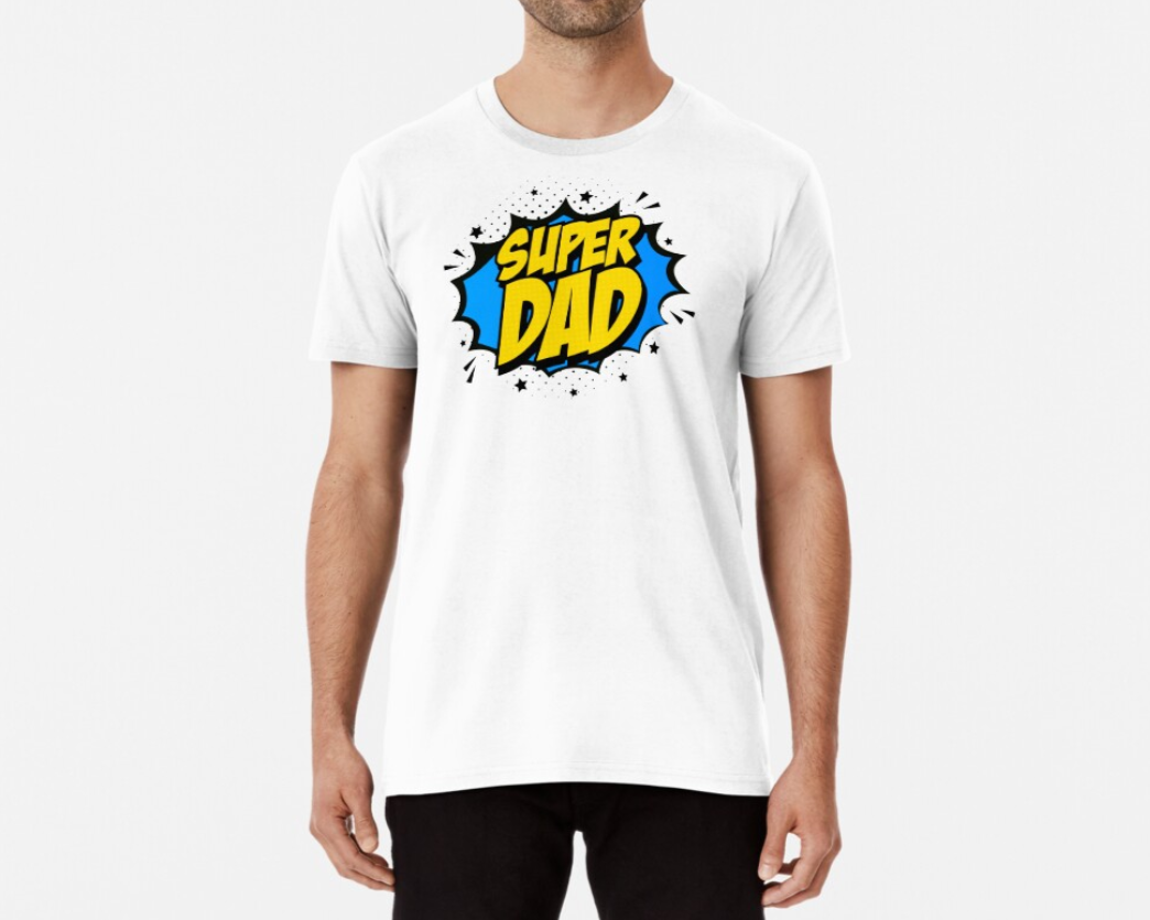 Футболка мужская Stedman с принтом Super Dad XXL Белый (ПАПА14-1650792227)
