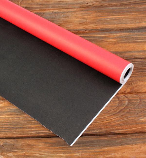 Подарочная бумага для упаковки 9x70 см Red/Black