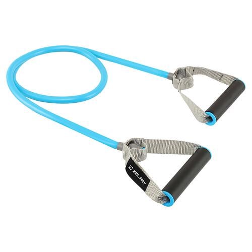 Эспандер трубчатый с ручками Zelart FI-7691-3 6х12 мм 120 см Голубой (32510962)