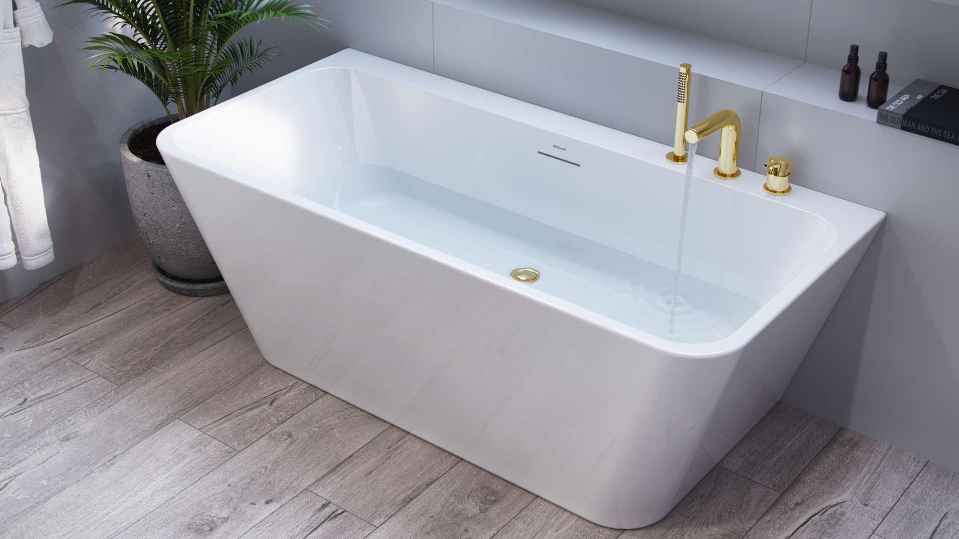 Смеситель на борт ванны Excellent PI Золотой глянцевый (AREX.1234GL) - фото 2 Смеситель на борт ванны Excellent PI Золотой глянцевый (AREX.1234GL) - фото 2