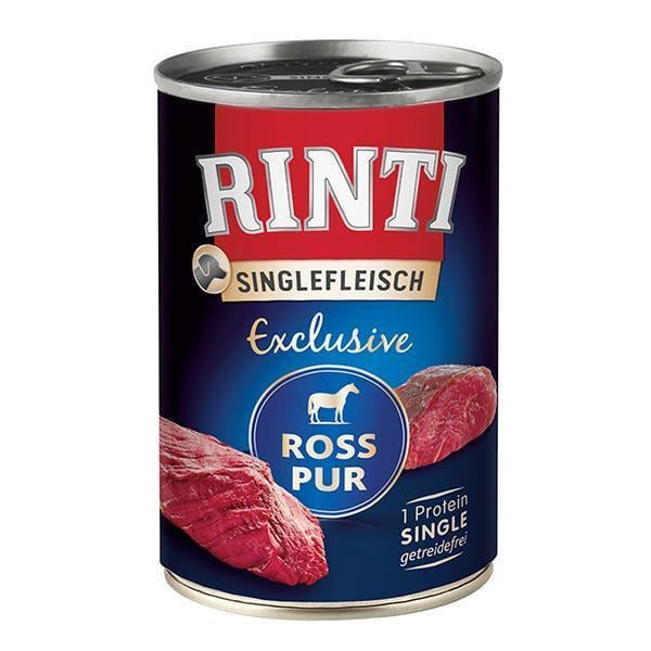 Корм влажный для собак Rinti Singlefleisch Exclusive Ross Pur беззерновой монопротеин Конина 400 г (94044)
