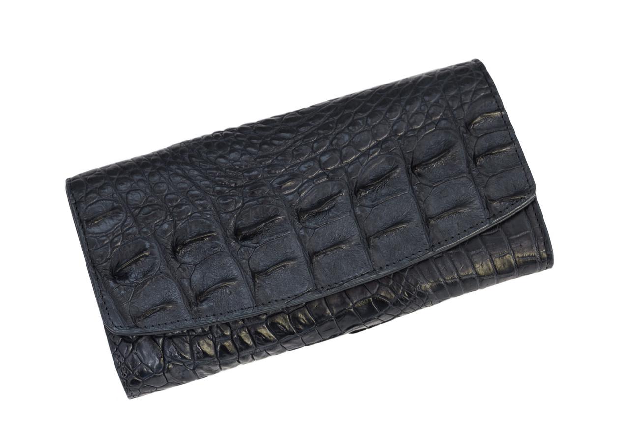 Кошелек Ekzotic Leather из кожи крокодила Синий (cw25_1)