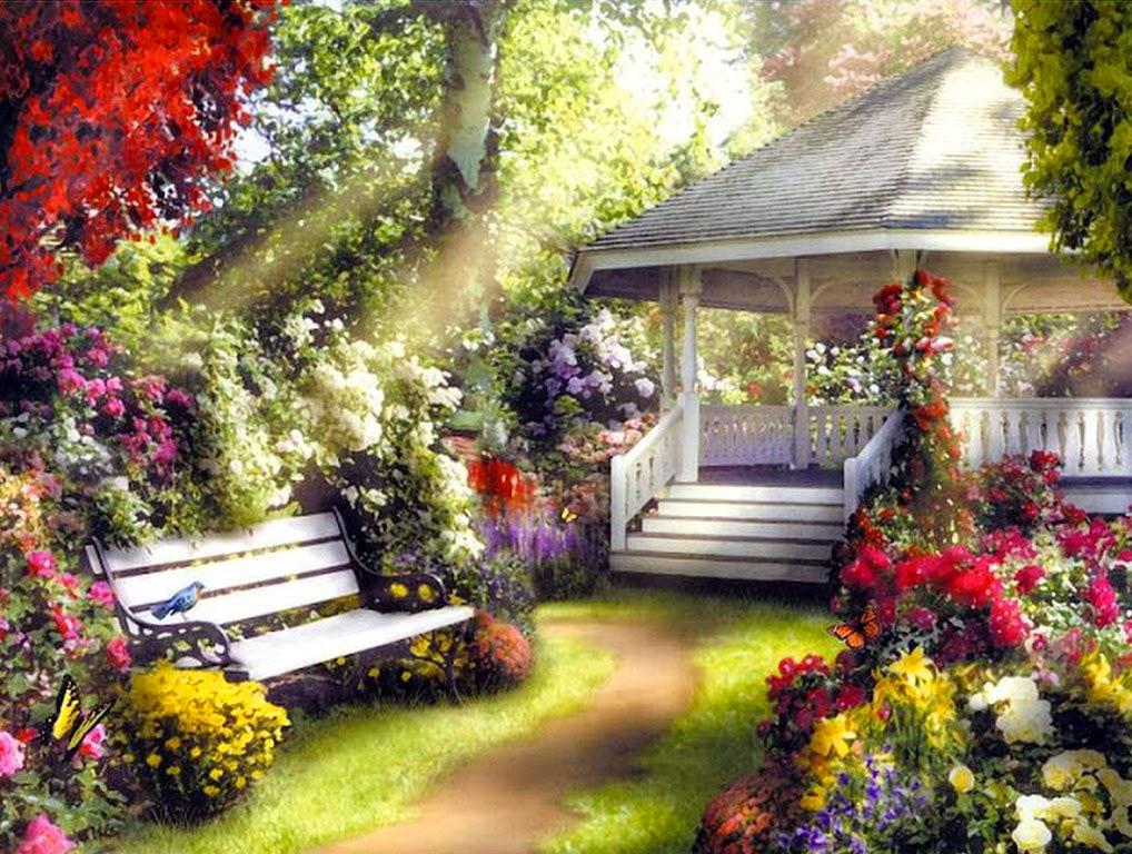 Алмазна мозаїка за номерами Josef Otten Ранкова альтанка полотно на рамі 40x50 см (MTT-191997)