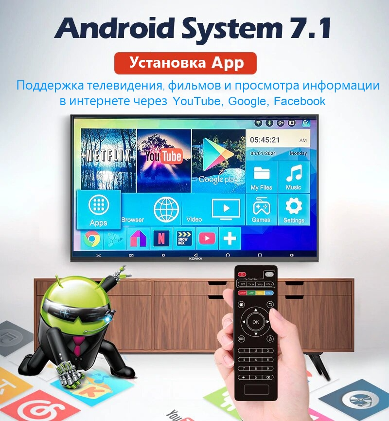 Приставка S905FX PRO 4К с онлайн ТВ/геймпадом/картой памяти 256 Гб - фото 6