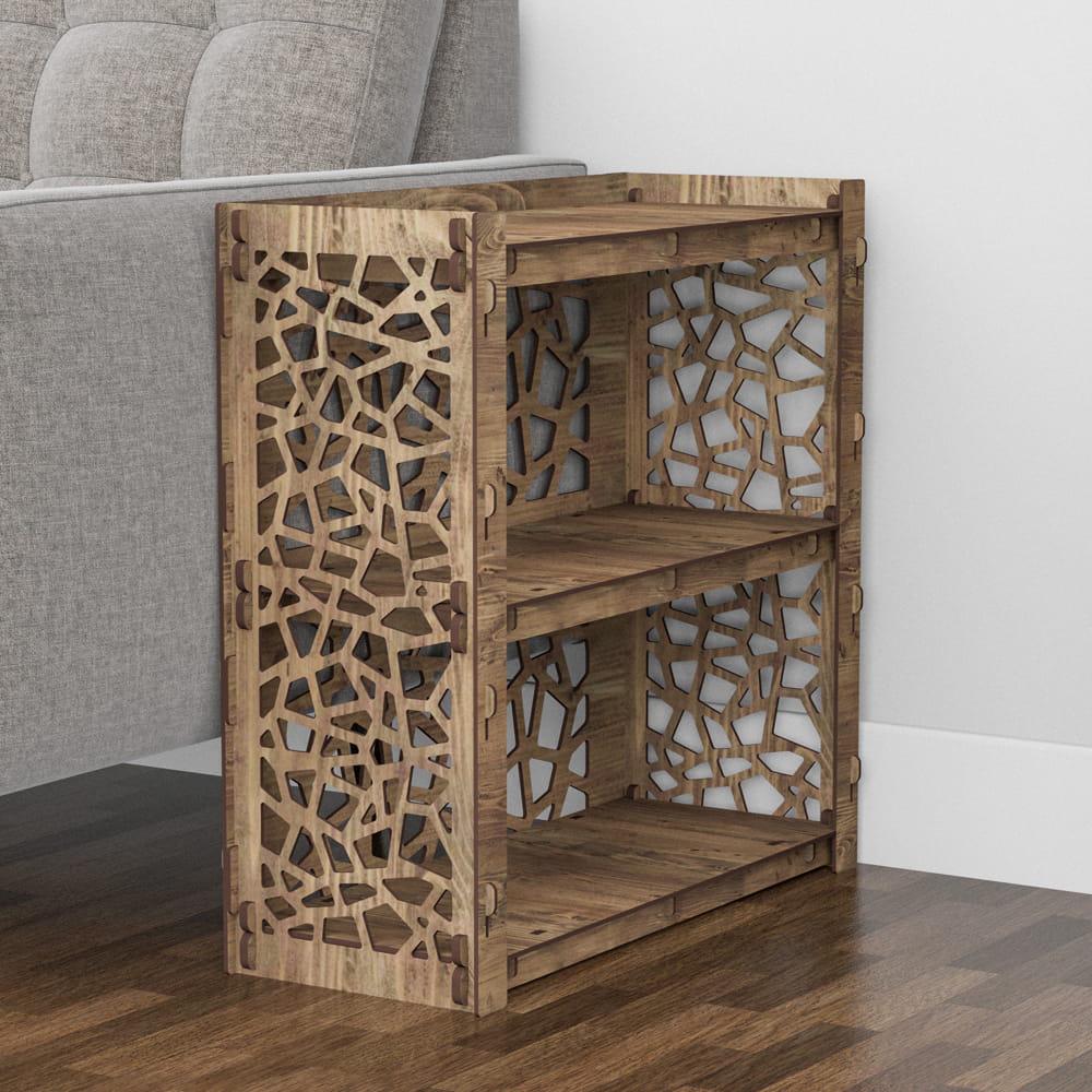 Тумба прикроватная деревянная Hexagonica Stones 600х600х254 мм (111714) - фото 3 Тумба прикроватная деревянная Hexagonica Stones 600х600х254 мм (111714) - фото 3