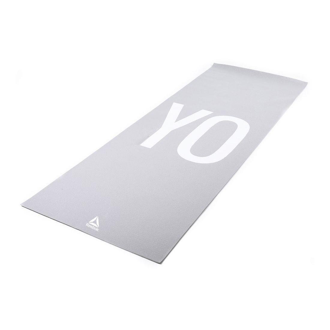Коврик двухстороний для йоги Reebok Double Sided Yoga Mat 4 мм 173х61х0,4 см Серый (RAYG-11030YG)