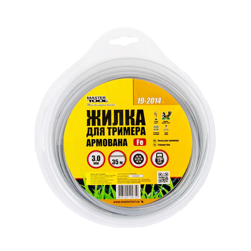 Жилка для тримера Mastertool Корд зі сталевим сердечником 3,00 мм 35 м (19-2014) - фото 2 Жилка для тримера Mastertool Корд зі сталевим сердечником 3,00 мм 35 м (19-2014) - фото 2