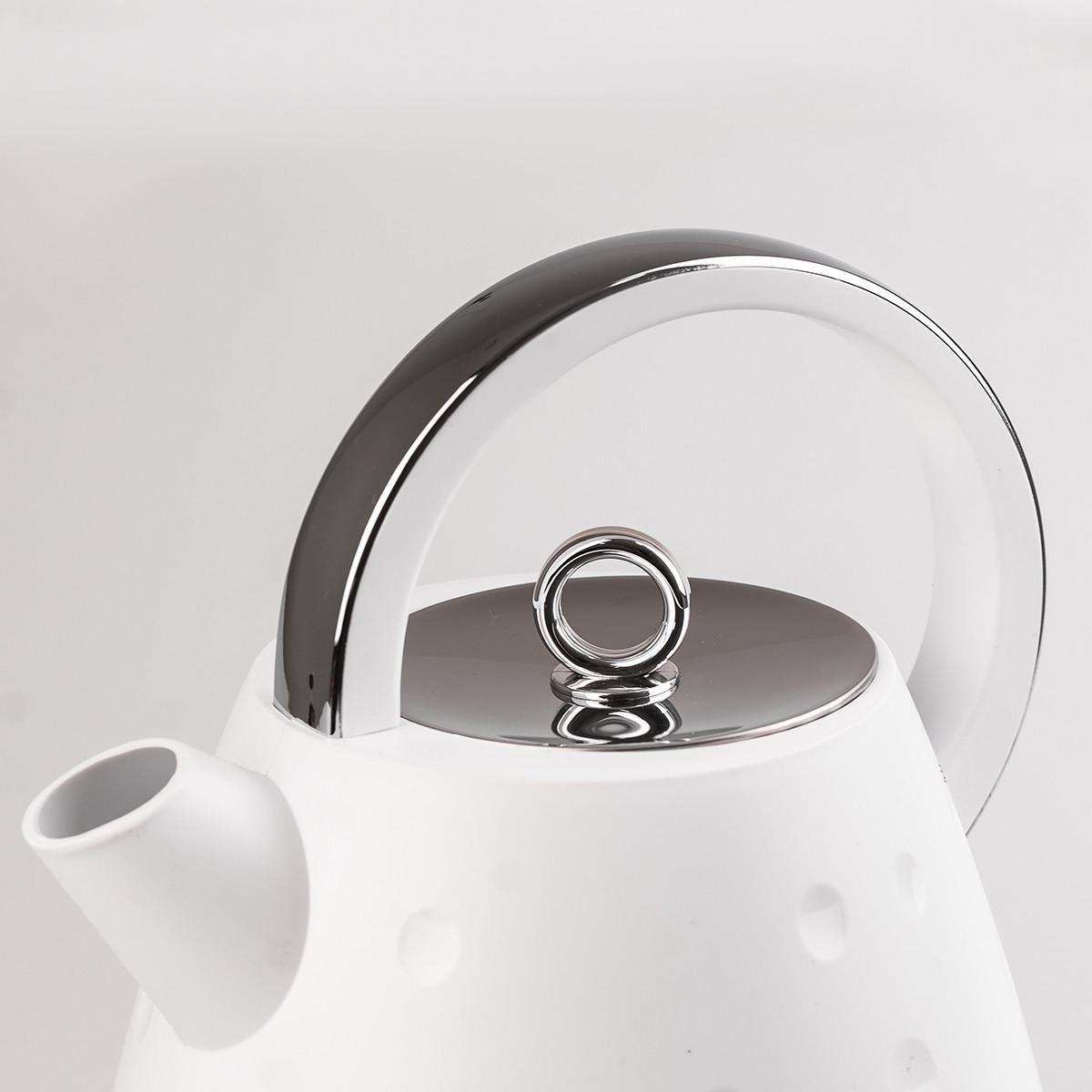 Электрочайник Sokany SK1033B бесшумный 1850 Вт 1,7 л Белый (3151) - фото 3 Электрочайник Sokany SK1033B бесшумный 1850 Вт 1,7 л Белый (3151) - фото 3