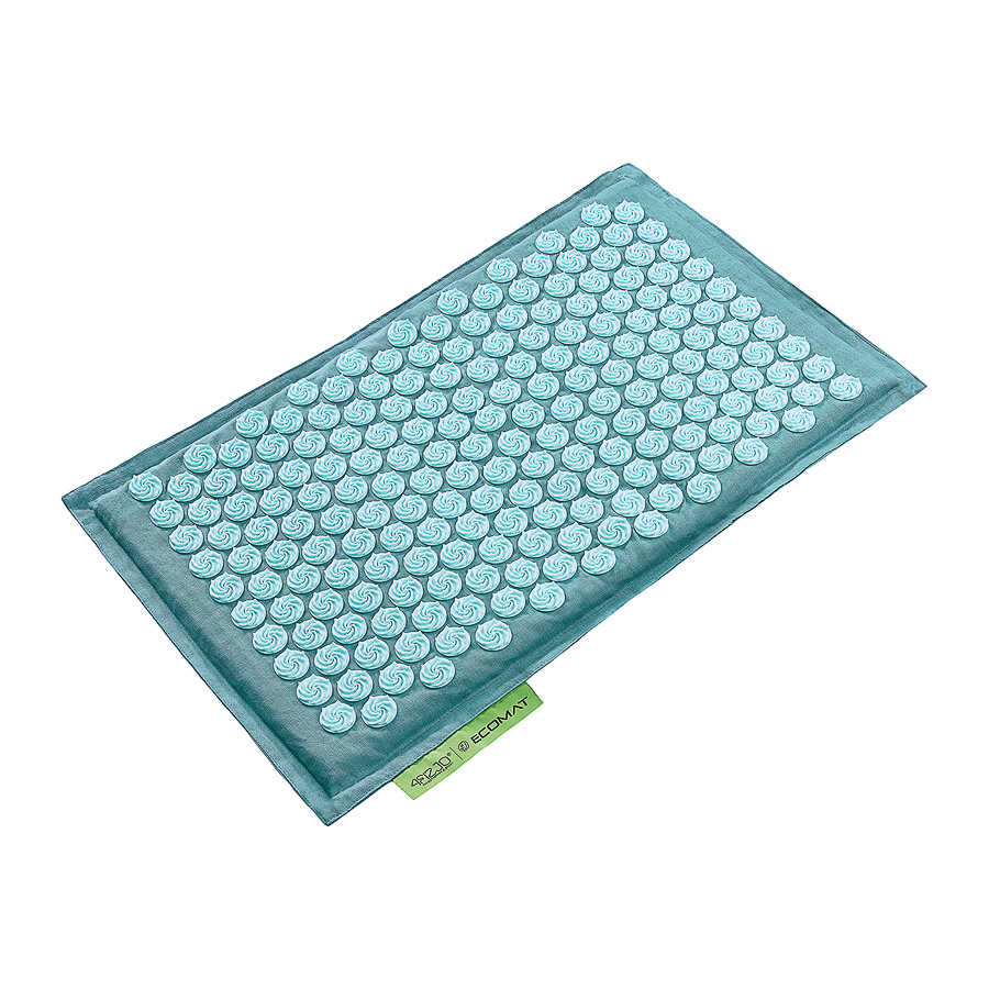 Коврик акупунктурный 4fizjo Eco Mat с подушкой 68x42 см Turquoise (4FJ0180) - фото 4