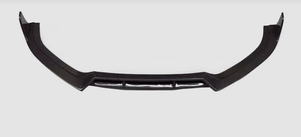Накладка на передний бампер DDCarbon Lip V1/S-Line 2014-2018/Audi A6 C7 2011-2017 гг. карбон фактура под карбон (133081)
