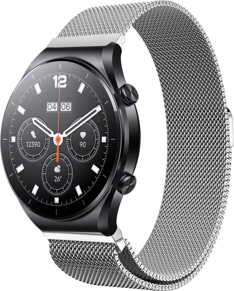 Ремешок Миланская петля Milano для Xiaomi Watch S1 Acttive Silver (28891)