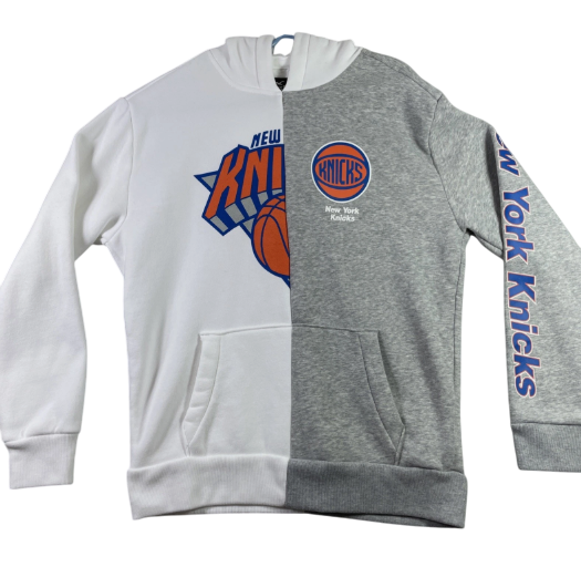 Свитшот мужской баскетбольный Hollister New York Knicks NBA L Серо-белый - фото 3 Свитшот мужской баскетбольный Hollister New York Knicks NBA L Серо-белый - фото 3
