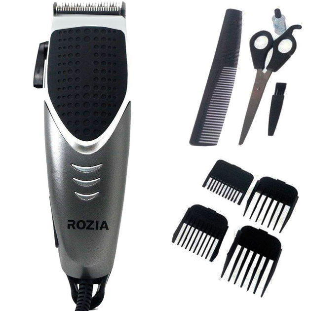 Машинка для стрижки волосся ROZIA 253 від мережі 4 насадки з ножицями (ML-04524) Машинка для стрижки волосся ROZIA 253 від мережі 4 насадки з ножицями (ML-04524)