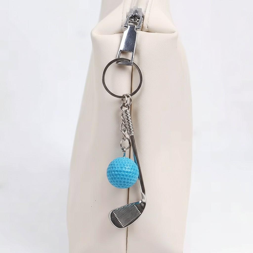 Брелок для ключей Гольф металлический Голубой (99_8_0_1С) - фото 11
