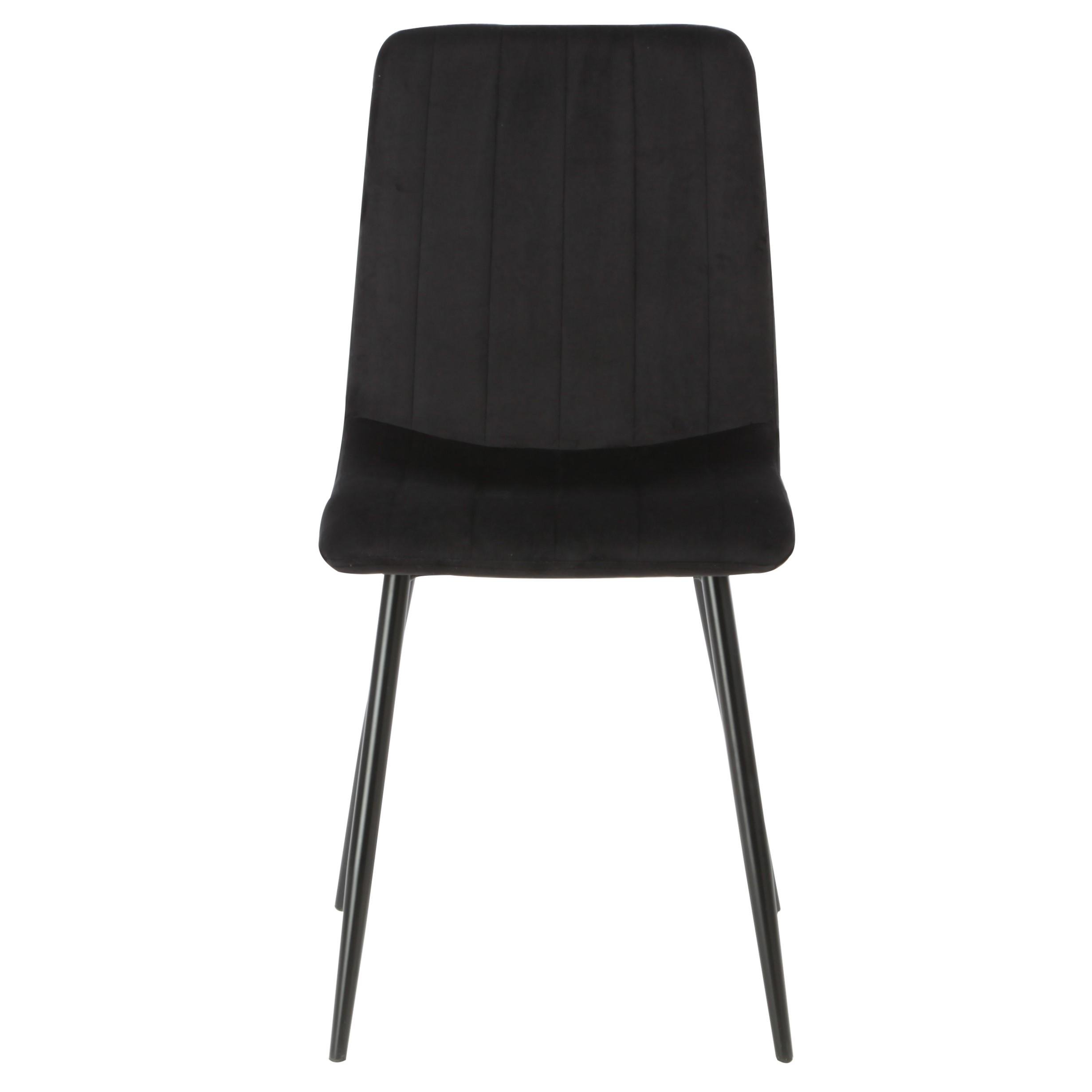 Стул кухонный Intarsio ETHAN велюр Черный (ETHAN19-2) - фото 3 Стул кухонный Intarsio ETHAN велюр Черный (ETHAN19-2) - фото 3