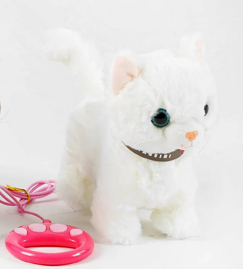 Улюбленець M 49125 Котик ходить співає реагує на дотик співає пісні англійською та відтворює звуки у пакеті