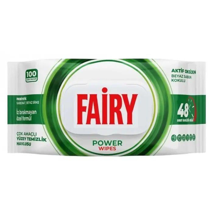 Серветки для прибирання Fairy Power Wipes 100 шт. (13354632)