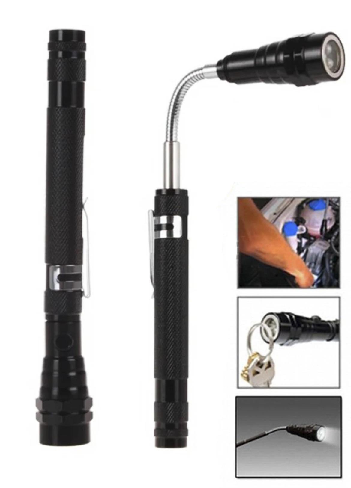 Фонарь гибкий телескопический Xo выдвижной магнитный 56 см Черный (625155) - фото 3