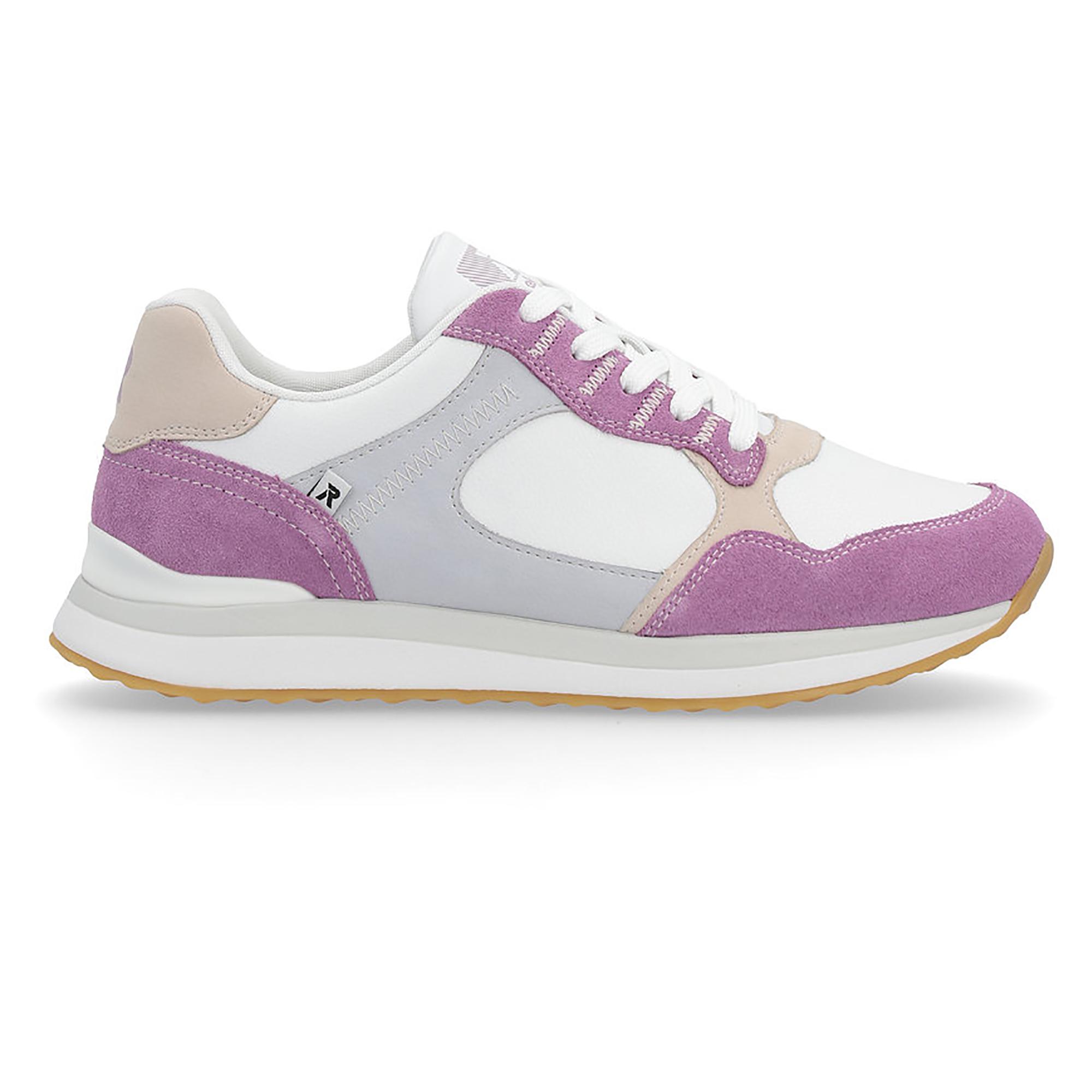 Кросівки жіночі осінні RIEKER Evolution р. 38 Білий/Пурпурний/Сірий (035525-38) - фото 11