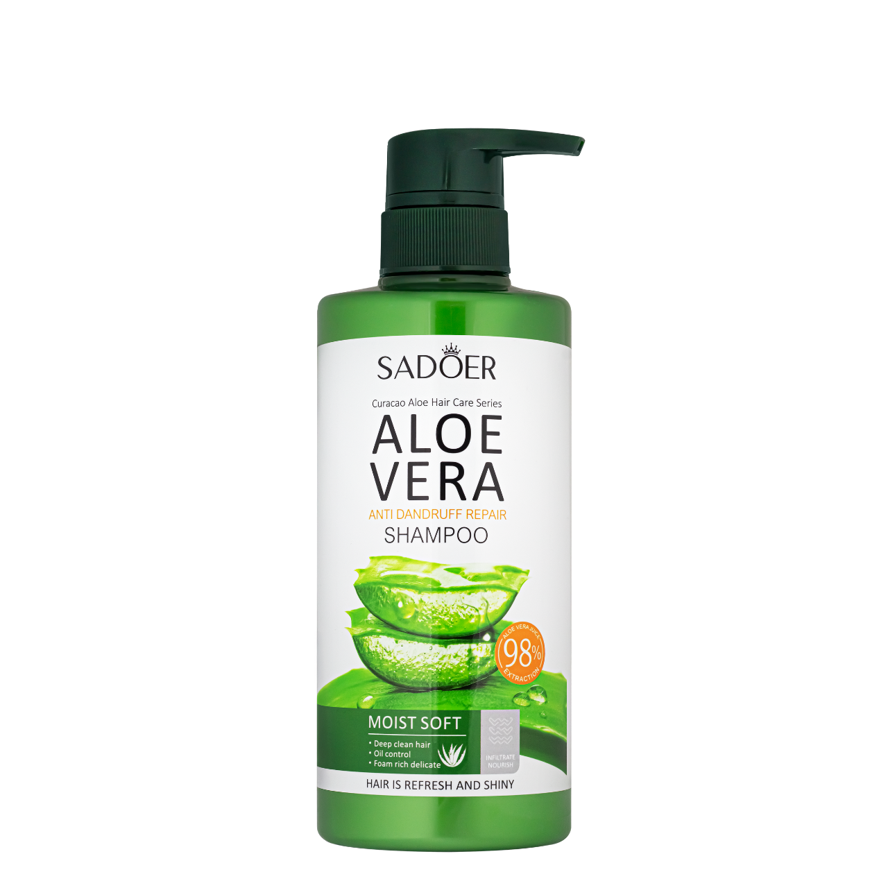 Шампунь проти лупи Sadoer Aloe Vera з екстрактом алое 500 мл (13350927)