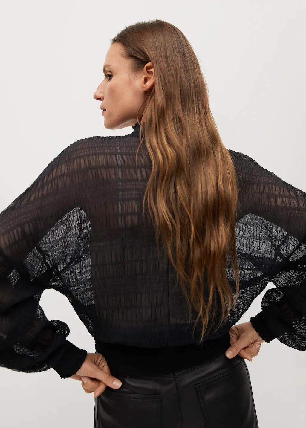 Блуза Mango S Black - фото 2 Блуза Mango S Black - фото 2