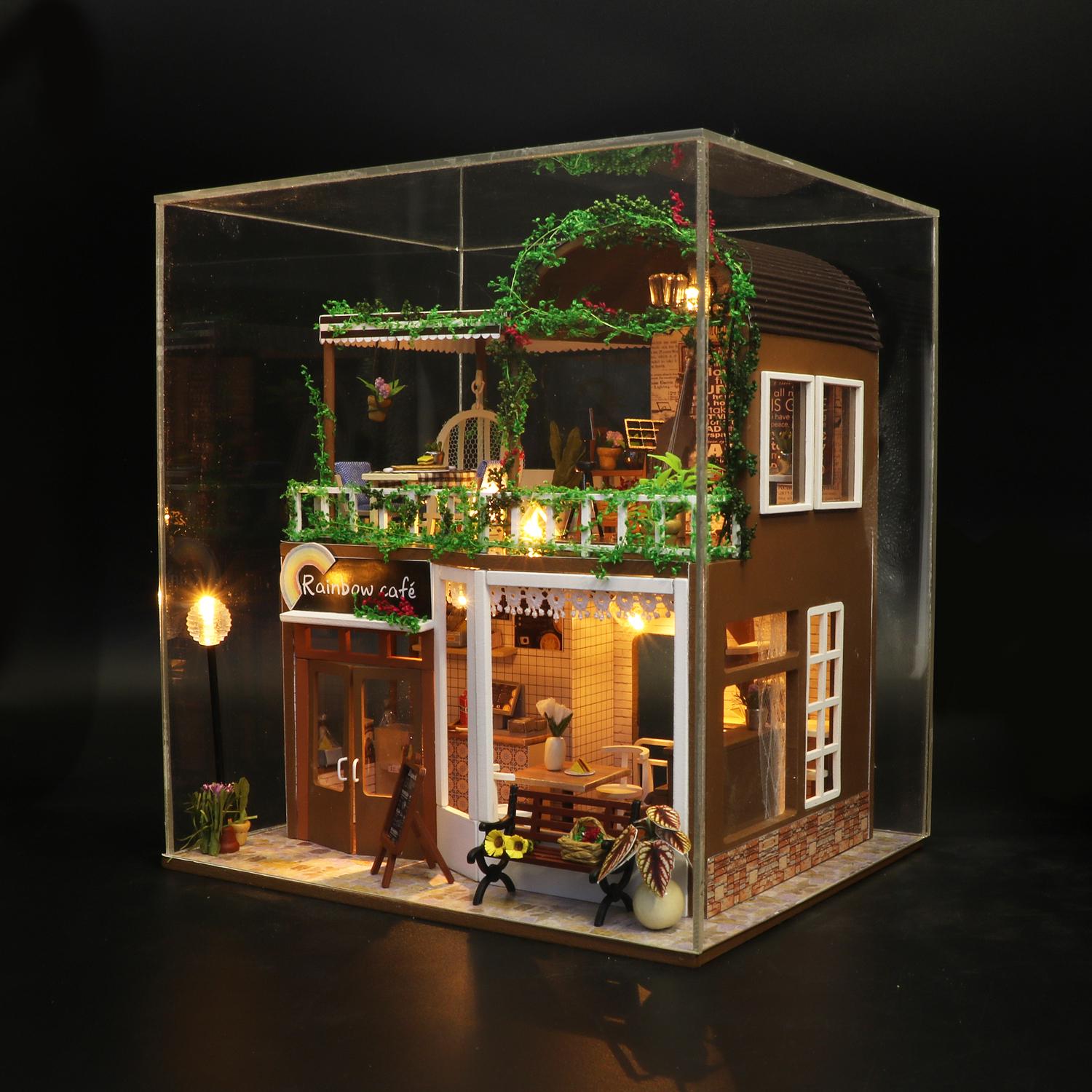 3D Румбокс CuteBee DIY DollHouse Радужное кафе (M92) - фото 6