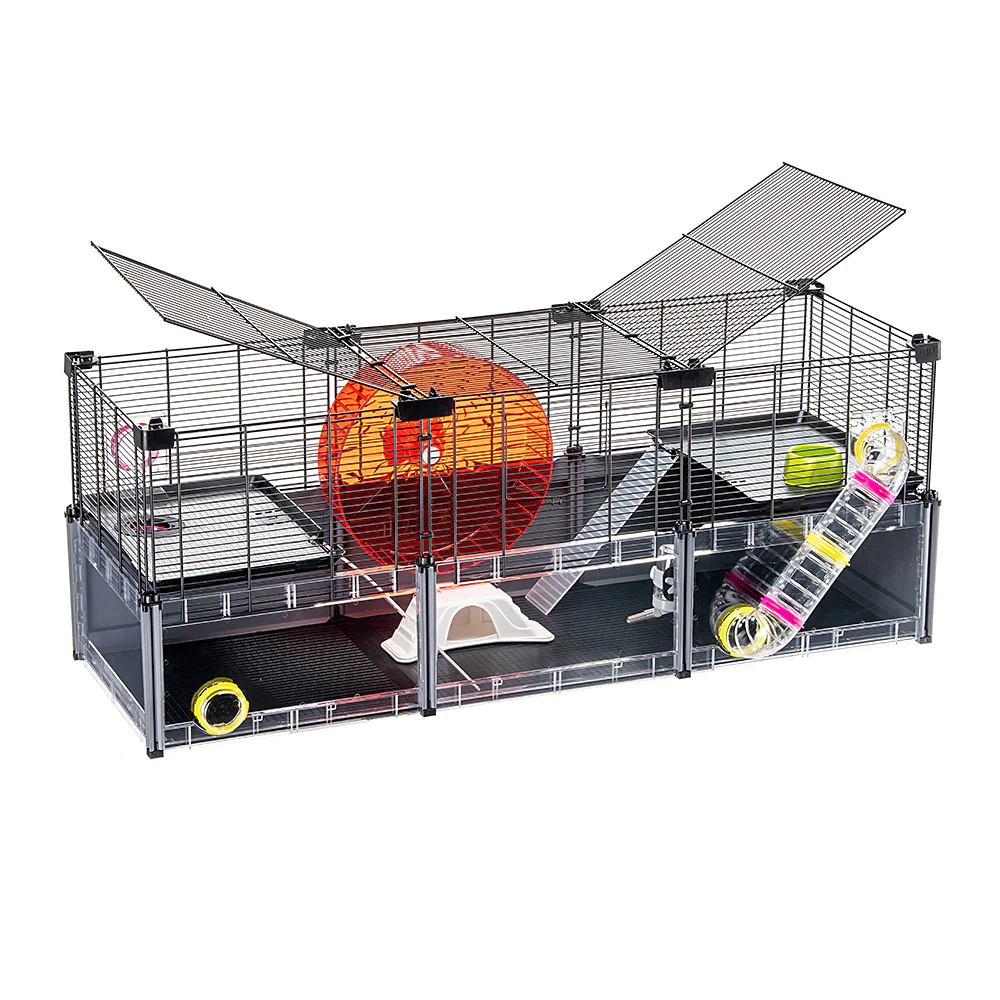 Клітка для хом'яків та мишей Ferplast Multipla Hamster Large з аксесуарами 107,5х37,5х42 см (57007417)